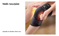 Electric Heated Knee Wrap Oscillation Massage Vibrating Knee Wrap Adjustable Straps Joint for Seniors, Athletes, Relaxing, While Commuting