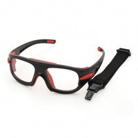 Sports Eyewear with Strap Wraparound Goggles with Strap Sports Goggles Full-Coverage Safety Glasses Impact-Resistant