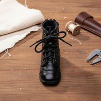 BJD Lace-up Boots PU Material High-Top Doll Shoes Sturdy 1/4 Scale Doll Boots