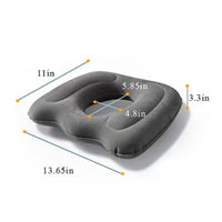 Ergonomic Support Hemorrhoid Seat Cushion Adjustable Firmness Inflatable Donut Cushion Portable for Office Workers, Wheelchair Users