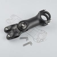 Aluminum Alloy Stem Riser Marked Scale Bike Stem Riser Adjustable Handlebar Extender Clamp Style Hex Keys Included