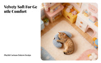 Soft Kitten Sleeping Pillow Comfortable U-Shaped Pet Pillow Skin-Friendly for Kittens, Canine Companions, Indoors, Indoor, Crate