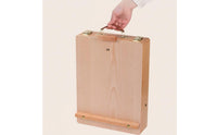 Multiuse Wooden Tabletop Easel Box Folding Sketching Easel Box for Children, Studio