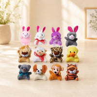 12 Pieces Easter Eggs with Soft Toy Toys Huggable Soft Toy Toy with Plastic Egg