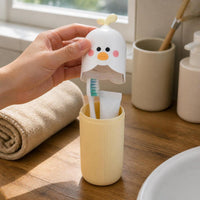 Creative Cactus Portable Travel Toothbrush Holder and Mouthwash Cup for Students and Couples