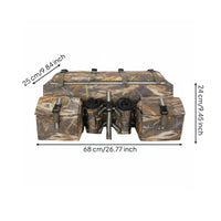 Rear Rack Bag Waterproof Rear Bag Multi-Compartment for Trail Riding