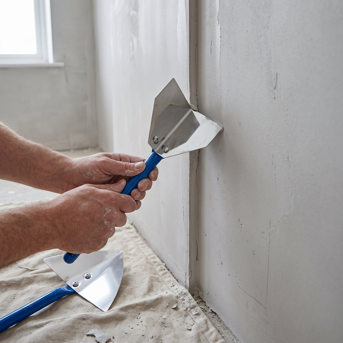 Stainless Steel Corner Trowel Set for Drywall Finishing