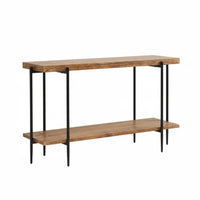 Countrydesign design Narrow Console Table Space-Saving dual-level Narrow Table Multi-Functional Hallway Furniture Slim silhouette for Guesthouse Owners, Homeowners, Decorators, Entryway, Living Room, Behind Couch, Bedroom