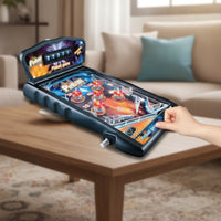 Arcade-Style Tabletop Pinball Game Retro Mini Pinball Machine Light-up Battery-Operated for Children, Families, Playroom, Desk