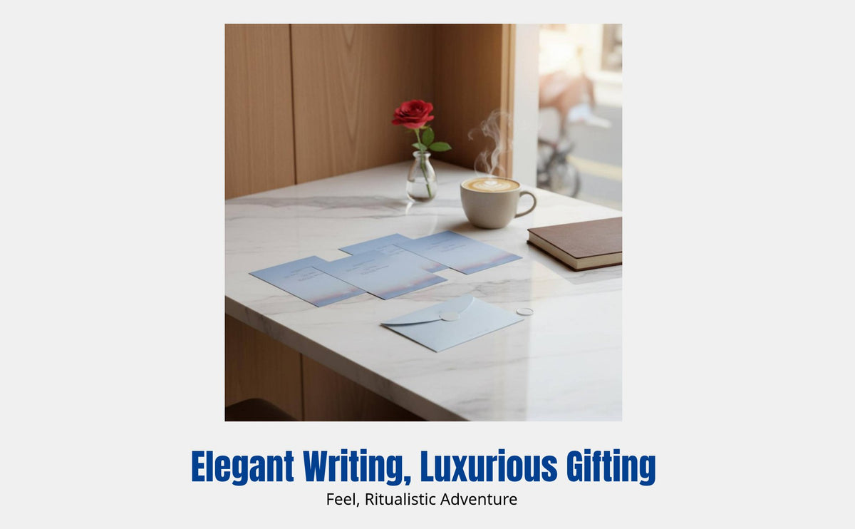 Luxury Outline Letter Paper, Artistic Envelope Set, Elegant Greeting Card, Stationery for Special Events
