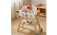 Wooden Barbecue Grill Playset Realistic Children's Wooden Grill