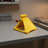 Yellow Railway Buffer Stop Plastic Miniature Buffer Stop Smooth Accessory Colorful for Hobbyists