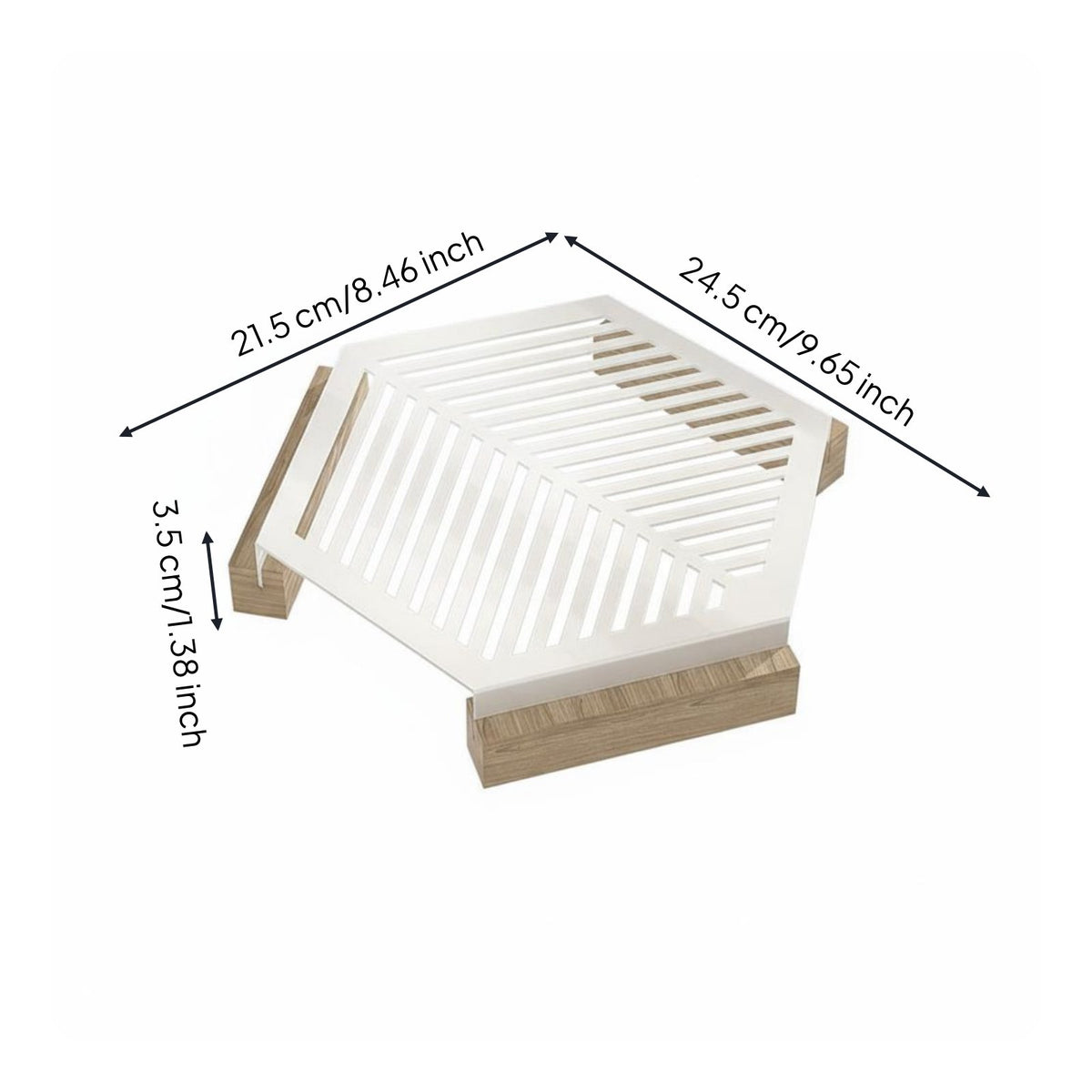 Anti-Scald Countertop Mat Heavy Duty Carbon Steel Heat Pad Waterproof Hexagonal Pot Stand Dining Table