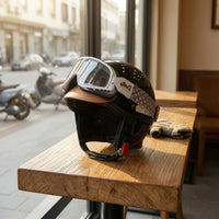 Quick-Release Buckle Padded Interior Retro Open Face Helmet Retro Helmet