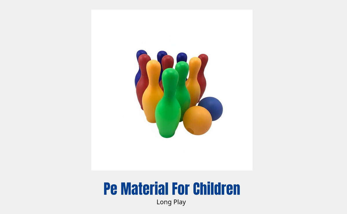 Large Kids Bowling Toy Set, Indoor Ball Game, Colorful PE, Family Interactive, Mesh Bag Storage