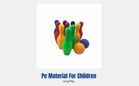 Large Kids Bowling Toy Set, Indoor Ball Game, Colorful PE, Family Interactive, Mesh Bag Storage