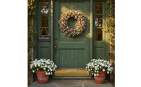 Cherry Blossom Wreath Long-Lasting Artificial Flower Wreath Great Gift