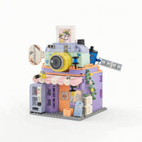 Toy Photo Studio Miniature Mini Building Block Model Camera Building Set Decorative Mini Blocks Camera Collectible