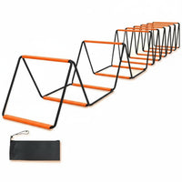 Modular & Connectable Butterfly Agility Ladder Improves Balance & Coordination Multifunctional Agility Ladder Long-Lasting Material Foldable Training Hurdles Stable Design for Backyard, Home Gym