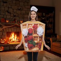 Single Dessert Costume-Piece Breakfast Food Dessert Costume Unisex Apparel for Adults
