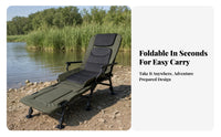0 to 180 Range Recline Full Padding Fishing Chair Bed Folding Fishing Chair