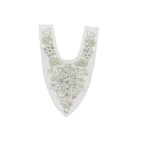 Beaded Collar Embroidered Collar with Embroidery Decorative for Formal Wear