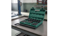 Metric Deep Socket Set Professional Socket Set with Carrying Case Heavy-Duty Drive Sockets Portable for Mechanics, DIYers, Workshop, Garage