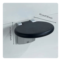 Wall Attached Bath Seat Easy to Install Folding Bath Seat for Seniors, Washroom
