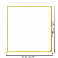 Gold Square Arch Large Size Square Wedding Backdrop Stand Sturdy