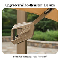 Offset Cantilever Umbrella Sun Protection Cantilever Patio Cover Large Coverage for Cafe Owners, Garden Lovers, Patio, Backyard, Waterside