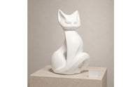 Minimalist Cat Sculpture Resin Seated Cat Ornament Decorative Home Decor for Tv Cabinet