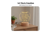 lantern Sentimental Gift Engraved Acrylic Lighting USB Powered with Wood Base for Parents, Husband, Bedroom, Living Room, Office Desk