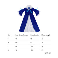 Velvet Dress with Long-Sleeved Historical Dress Flared-Cuff Settler Costume for School Performances