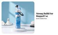 Spray Water Bottle Shield Cap Insulated Spray Bottle Drinkware Carrying Handle
