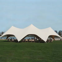 Three-Peak Tent UVF 50+ Outdoor Canopy Tent Protection Outdoor Canopy with Poles for Event Planners, Campers, Weddings, Camping