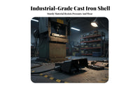 Momentary Action Double Pedal Foot Switch Self-Resetting Industrial Machine Foot Switch Hands-Unrestricted Operation Electrical Component Safety Guard for Metalworkers, Technicians, Workshop, Workshops, Factories, Factory