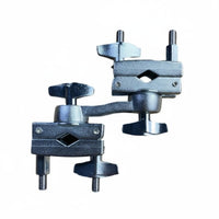 Double Swivel Clamp Multi-Angle Adjustable Double Drum Clamp Easy to Install Music Accessory for Stage Setup