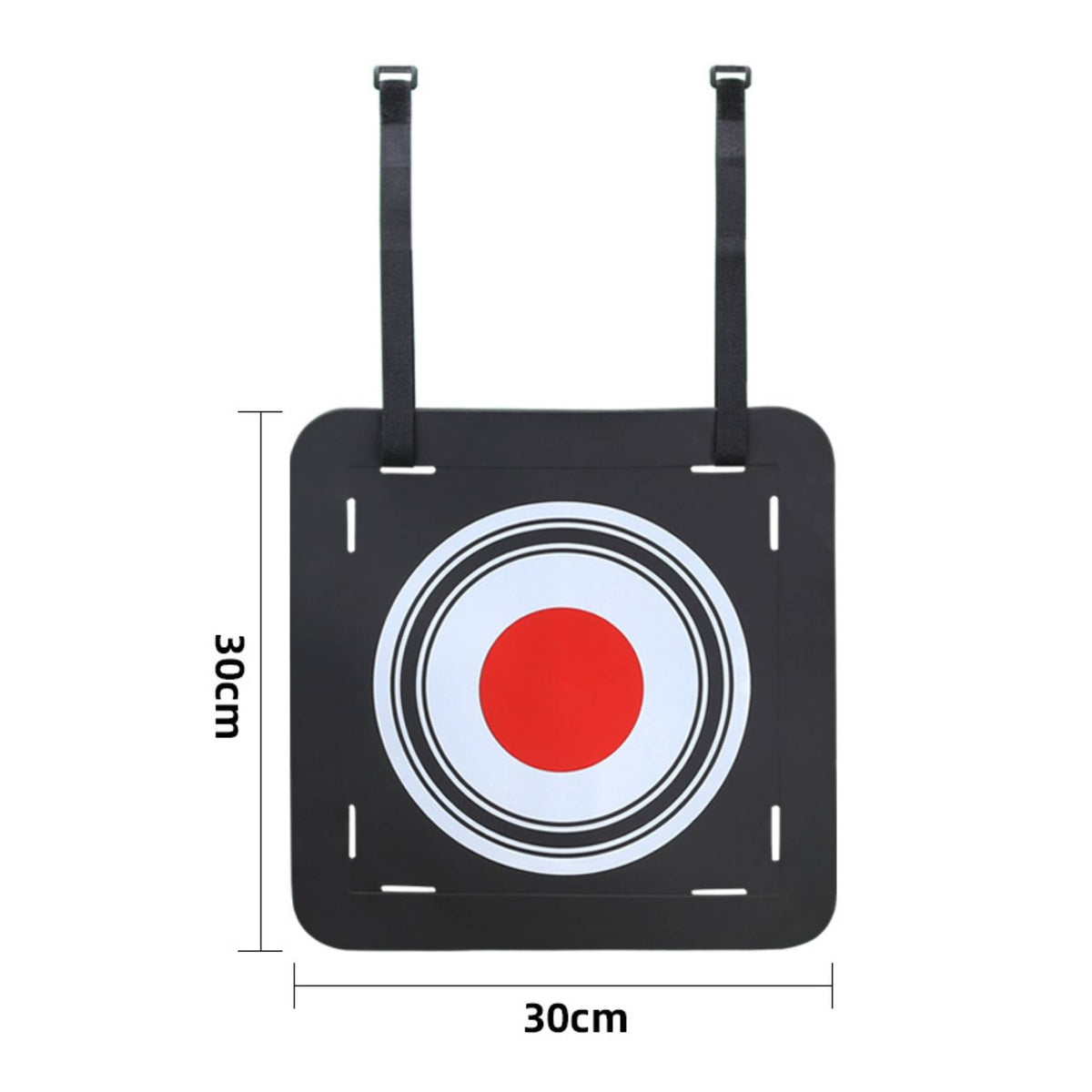Football Aiming Target Concentric Rings Square Target Board Football Toss Game Red Central Circle Sports Gear Black