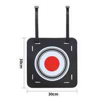 Football Aiming Target Concentric Rings Square Target Board Football Toss Game Red Central Circle Sports Gear Black