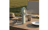 Foldable Handheld Fan Portable Battery-Powered Handheld Fan Adjustable Speed Light Display Display for Travelers, Travel