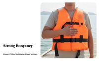 Flotation Vest Waterproof Grown-up Flotation Vest Individual Flotation Device High Visibility Aquatic Activities Safety Vest