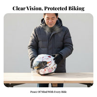Shock Resistant Electric Bike Safety Helmet High-Strength ABS Shell Half Helmet with Visor Quick Release Buckle Adjustable Strap for Men, Women, All-Season Riding, City Commuting