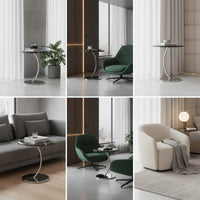 Round Coffee Table Modern Round Coffee Table Minimalist Furniture for Living Room, Lounge, Apartment