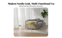 Nordic Design Sofa Side Table with Storage Compact Size Tray Top Storage Table Easy Assembly Nightstand Safe Rounded Edges for Apartment Dwellers, Young Adults, Awayice Workers, Living Room, Bedroom, Small Areas