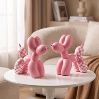 Balloon Dog Figurine Modern Balloon Dog Sculpture Creative for Art Lovers, Living Room, Bookshelf, Office