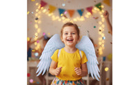 Feather Angel Feathers Halloween Angel Feathers with Elastic Straps Cosplay Wing Costume with Elastic Straps for Kids