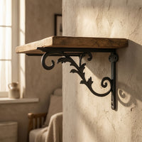 Decorative Shelf Brackets Ornate Decorative Bracket with Screws Vintage Bracket for Homeowners, Living Room, Entryway