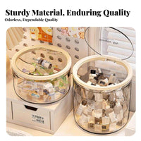 Plastic Box with Lid Stackable Design Push-Latch Clear Box Secure Latches