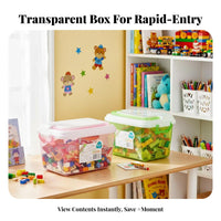 Portable Storage Case Transparent Design Handled Storage Case clear frame