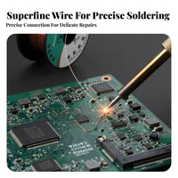 5 Pieces 0.1mm Fine Gauge Enameled Wire Spool Scrapescrape-Removed Connection Cable Direct Soldering Repair Supply Pure Copper Central Conductor for Students